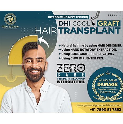 Best Hair Transplantation and PRP Clinic in Hyderabad - Glow & Grow